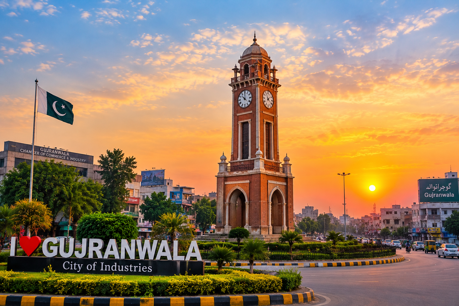 Modern building representing Gujranwala