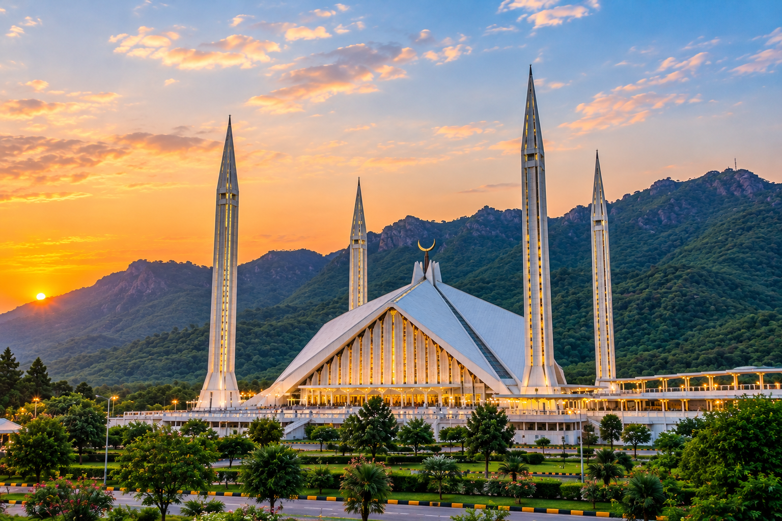 Faisal Mosque representing Islamabad