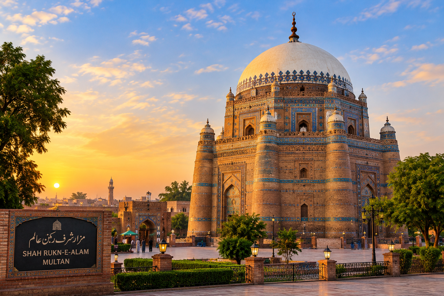 Traditional and modern architecture representing Multan